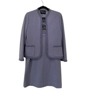 Dalton Vintage Skirt Jacket Set Wool Embroidered